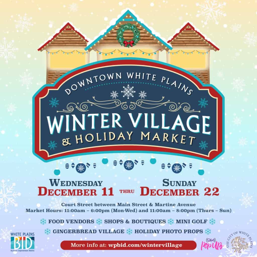 downtown white plains winter village