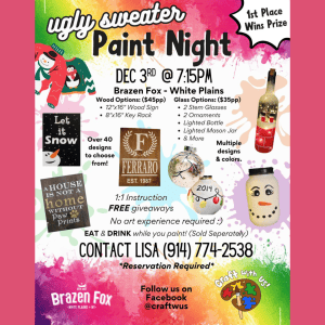 ugly sweater paint night