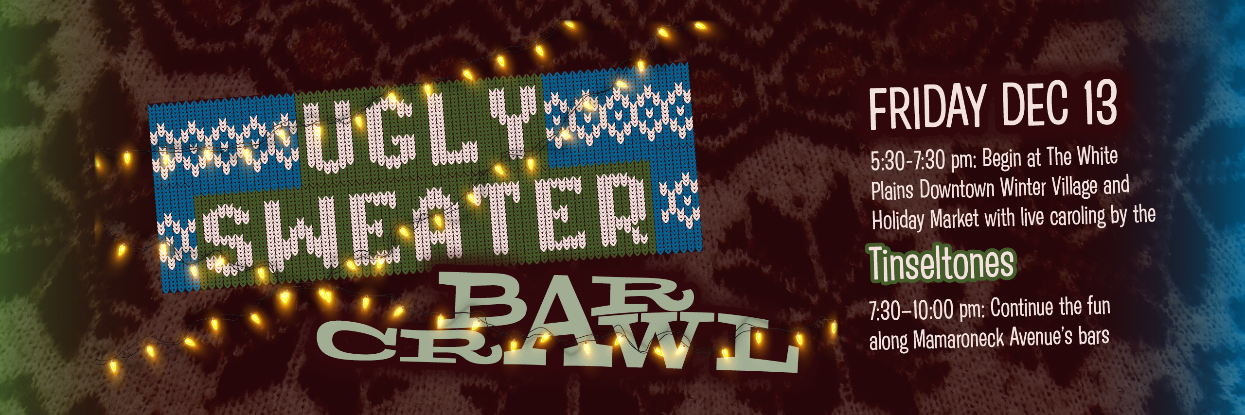 ugly sweater bar crawl