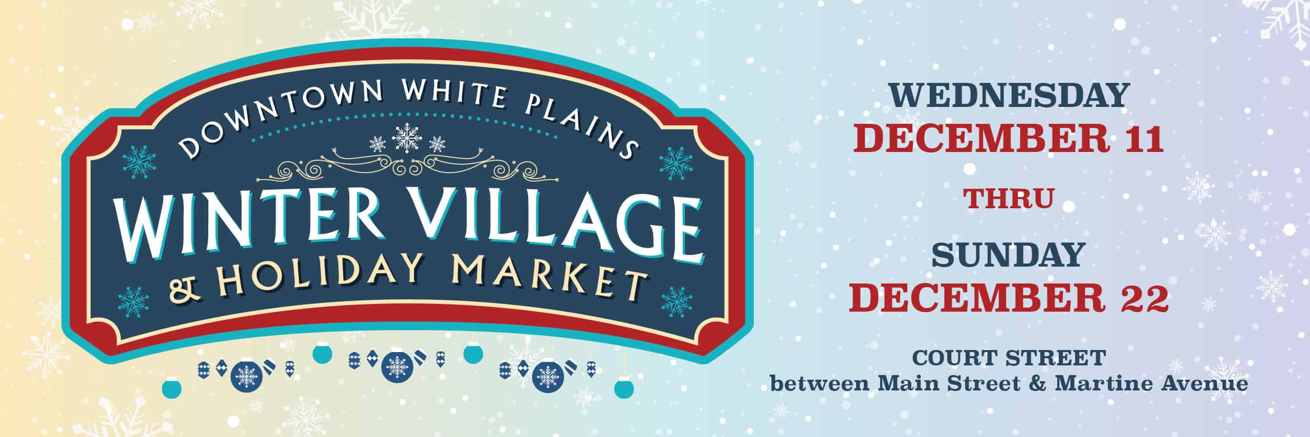 Downtown White Plains Winter Village and Holiday Market